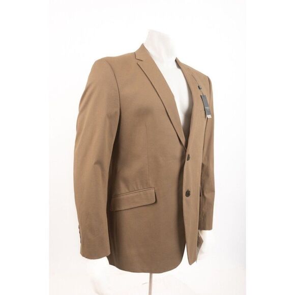 Madison Modern Fit Motion Stretch Mens Suit Jacket Sport Coat US 40R brown NWT - Picture 2 of 7